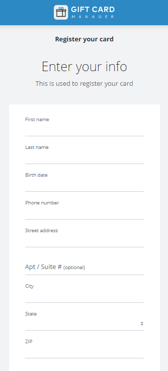 Screen capture showing information being entered