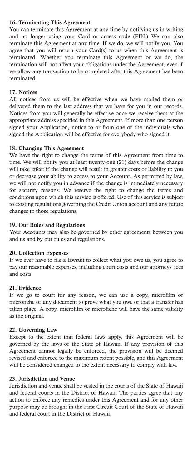 Electronic Fund Transfer Brochure Page 9