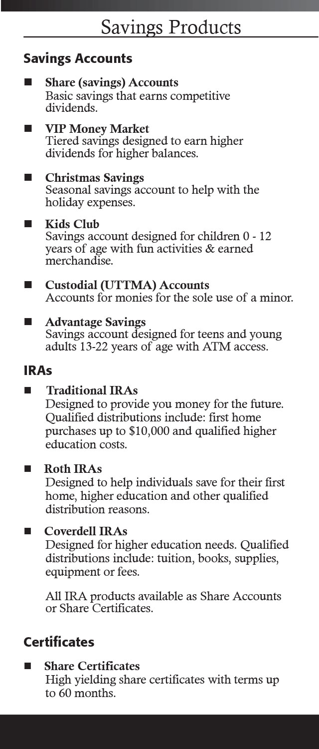 Membership Benefits Brochure Page 2