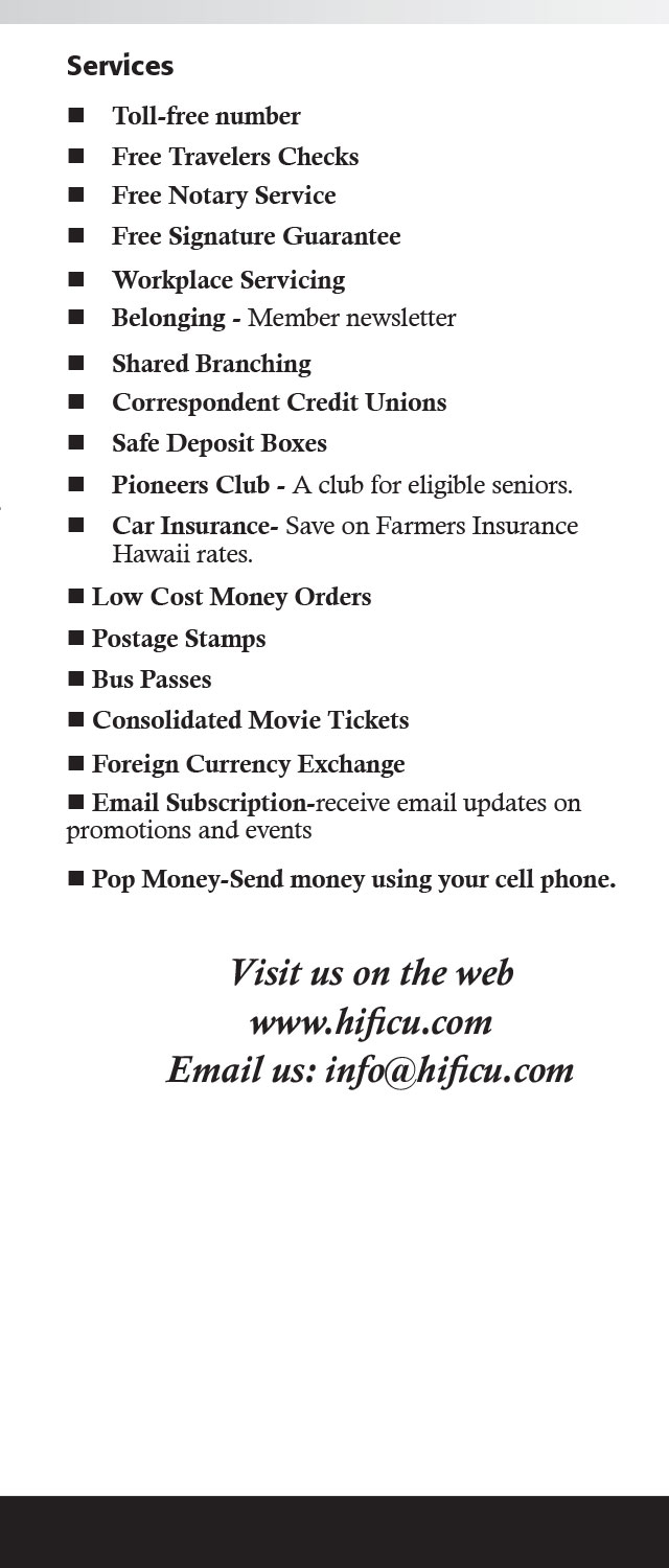 Membership Benefits Brochure Page 5